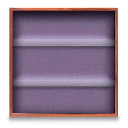 United Visual Products Outdoor Enclosed Combo Board, 48"x36", Satin Frame/Black Porc & Apricot UVCB4836OD-BLKPORC-APRICOT